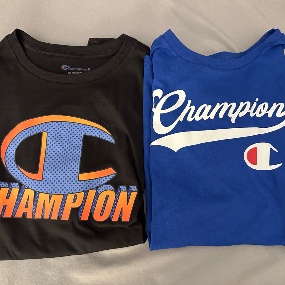New Boy’s Champion T-Shirt (2 Shirts).  Size: XL